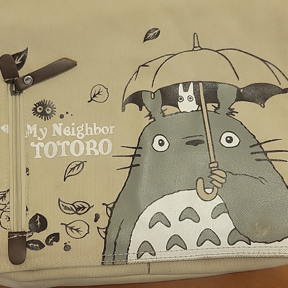My Neighbor Totoro Canvas Crossbody Messenger Bag - Picture 2 of 9